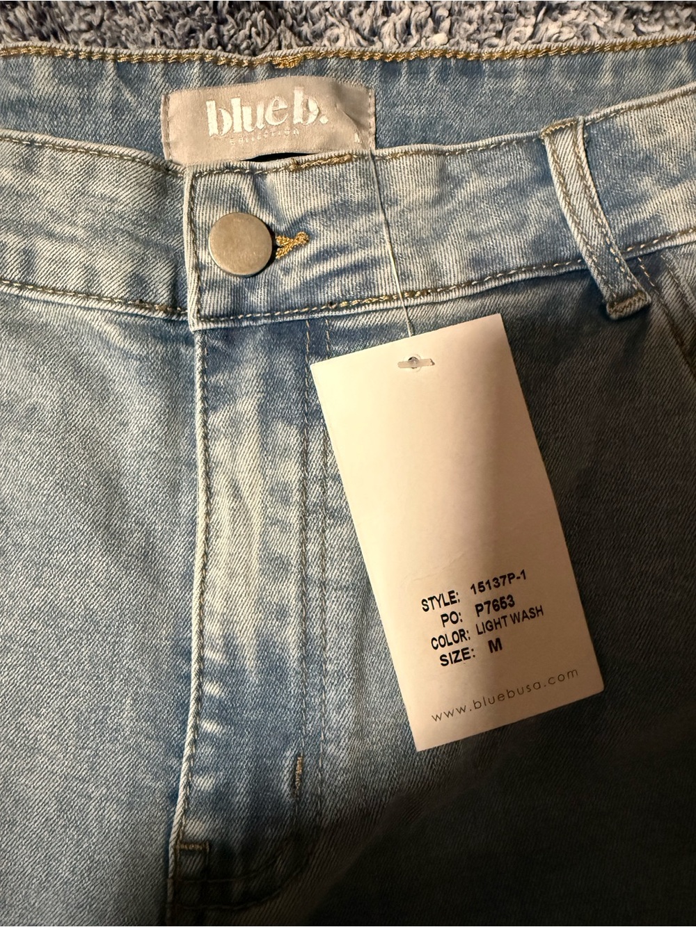 Blue B Rhinestone Cut Out Jeans - Picture 4 of 4